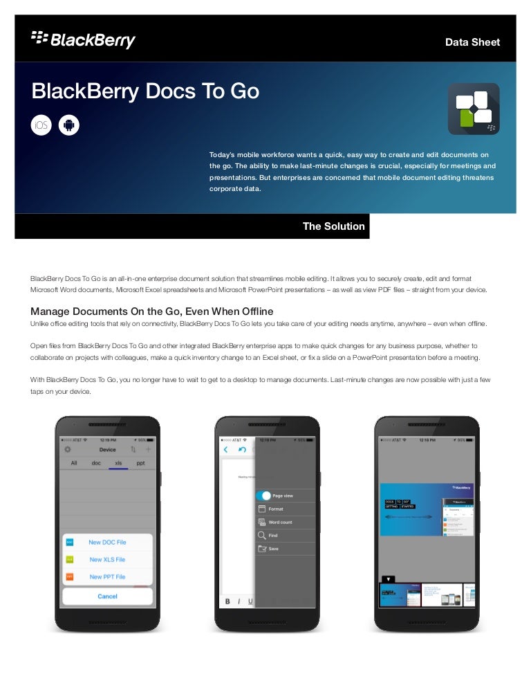 documents to go blackberry